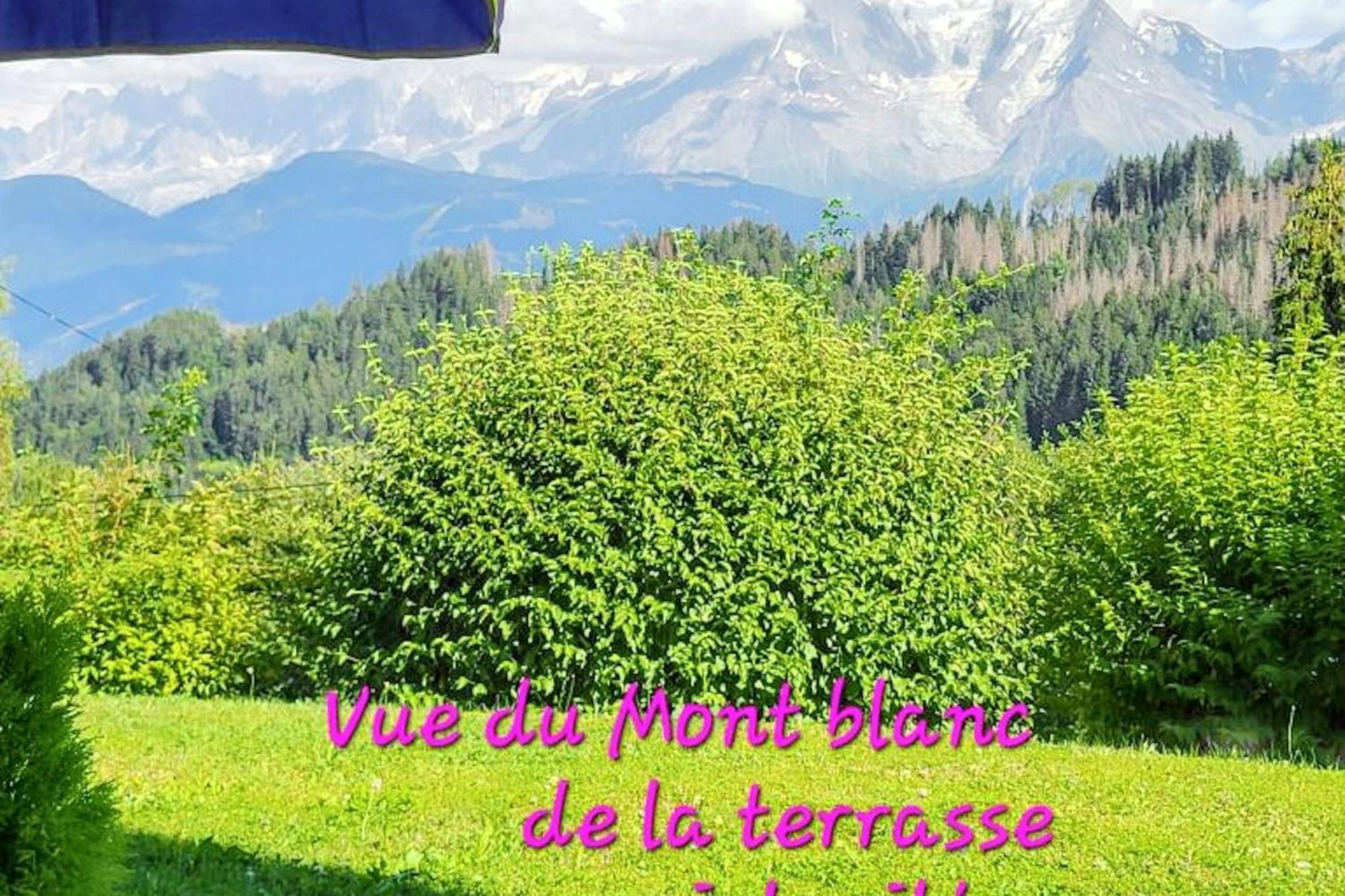 Studio Accueillant A Cordon Vue Mont Blanc 22 M² Parking Inclus Luaran gambar